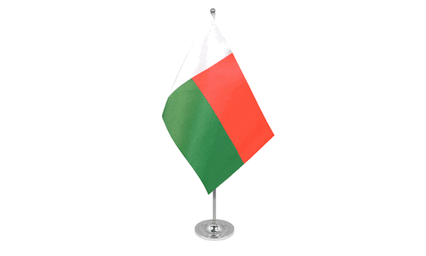 Madagascar Satin Table Flag